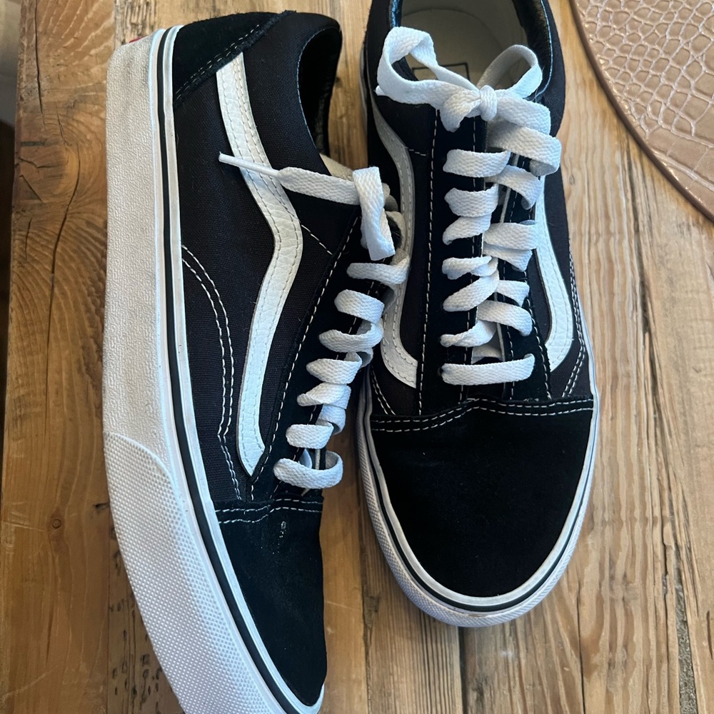 Vans Black and White Sneakers
